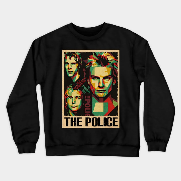 Every Breath You Take Pay Tribute to The Polices Catchy Melodies and Distinctive Sound Crewneck Sweatshirt by Amir Dorsman Tribal